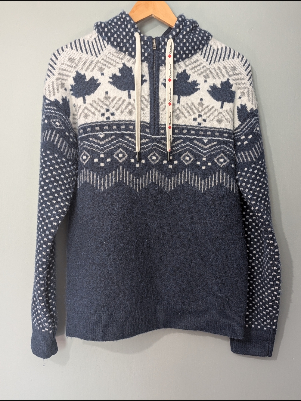 Canadiana Adult Nordic‎ Sweater Fair Isle Apres Ski Canincore